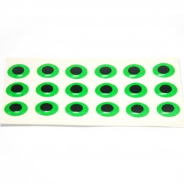 Fluo Green Bauers Epoxy Eyes 11mm