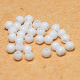Plastic Beads 2,8mm - White