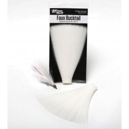 Fish Scull Faux Bucktail - white