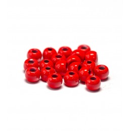 Brass Beads - Fluo Red 20ks