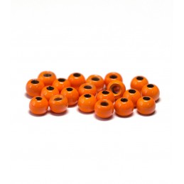 Brass Beads - Fluo Orange 20ks